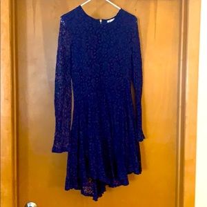 Cobalt Blue Lace Mini Dress